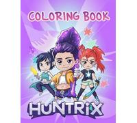Coloring Book: 50 JUMBO Drawing Pages Of Kawaii Cute Hu-ntrix's for Kids