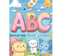 Coloring Book: ABC Alphabet & Spelling: Simple & Clear, Easy Lines