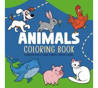 Coloring book Animals: Educational bilingual book to learn other language
