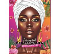 Coloring book Badass women - Mix of coloring style