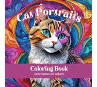 Coloring Book: Cat Portraits