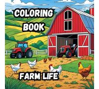 Coloring Book- Farm Life: This 8.5" x 8.5" coloring book Features 20 fun and detailed farm life scenes. Relax and Enjoy!