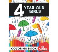 Coloring Book for 4-Year-Old Girls: 50 Pretty Animals, Unicorns, and Dress-Up Fun Pages