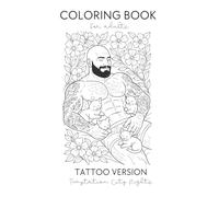 Coloring Book for Adults - Tattoo version: Temptation City Nights - Flirty Line Art to Color and Enjoy