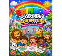 Coloring Book for Kids | Ages 3-8 | 50+ Fun & Cute Coloring Pages with Adorable Animals, Nature, and Creative Designs | Premium Quality Color Painting Book | RBX Kids