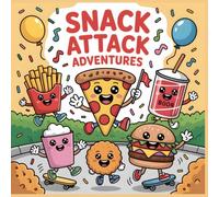 Coloring Book for Kids Snack Attack Adventures: A Fun and Energetic Coloring Book for Kids Ages 4 to 8