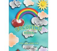 Coloring Book: Fun and easy to color pages with unicorns, caticorns, mermaids, rainbows, dogs, cats, and many more for boys and girls ages 4-8.