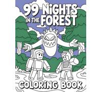 coloring book: JUMBO Drawing Pages Of Characters and Iconic Scenes 99 Nights in the Forest for kids Ages 4-8