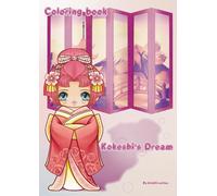 Coloring book Kokeshi's Dream
