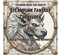 Coloring Book Steampunk Fantasy Creatures for Adults: A Retro Futuristic Coloring Adventure