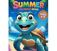 Coloring Book Summer for Kids 4-8: Sunny Beach & Ocean Scenes | Fun & Creative Summer Coloring Pages for Kids