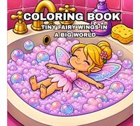 Coloring Book: Tiny Fairy Wings in a Big World: A whimsical collection of several little cute fairies in giant everyday worlds