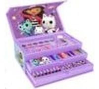 Coloring Case - Gabby Dollhouse - Set 52pcs In Paper Toolbox With Han