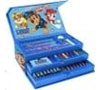 Coloring Case - Paw Patrol - Set 52pcs In Paper Toolbox With Handle