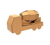 Coloring House Cardboard - Cardboard Playhouse for Kids - Paper Toys Making - Crisp KT Board, Cultivate Hands-on Ability, Concentration, Patience and Imagination, for Christmas