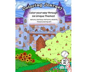 Coloring Journey : Color your way through Six Themes in one!