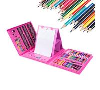 Coloring Pencil Kit - Painting Pens for Artist Use | Pp Material with Smooth Writing Function, 208-Pieces Organized Storage Case, Quick Dry Design for Girls and Boys, Children, Students Holiday