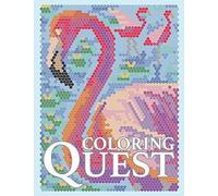 Coloring Quest: Activity Puzzle Color By Number Book for Adults Relaxation and Stress Relief