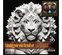 Coloring your own 3D wall art: Animals: This is a perfectly designed 3D animals coloring book, while relieving stress, relaxing and coloring there are ... of each animal. Pro art black background.
