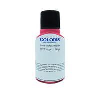 Coloris Flacon d'encre rouge 7092C à séchage rapide pour tampons encreurs à encrage automatique - contenance 1 litre - temps de séchage relativement rapide selon les surfaces - bouchon refermable