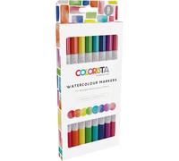 Colorista Watercolour Marker-Pack Of 8-Vibrant Essentials, Taille Unique