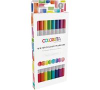Colorista Watercolour Marker-Pack Of 8-Vibrant Essentials, Taille Unique[Z4243]