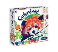 Sentosphère - Dessin et coloriage enfant - Colorizzy Panda Roux Shiba - Multicolore