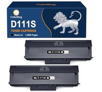 ColorKing Cartouche d'encre de Rechange Compatible avec Samsung MLT-D111S MLT-D111L 111S pour Samsung Xpress M2070W Toner M2070 M2026W M2026 M2020 M2070FW M2020W M2070F M2022W M2022 Noir Lot de 2