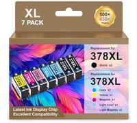 ColorKing Cartouches d'encre Compatible pour Epson 378 XL 378XL Multipack