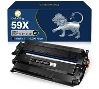 ColorKing CF259X avec Puce Compatible pour HP 59X CF259X 59A CF259A Toner pour HP LaserJet Pro M404dn M404dw MFP M428fdw M428dw M428fdn M404n M304a M428 M404 M304 Grande Capacité 10000 Pages, 1 Noir