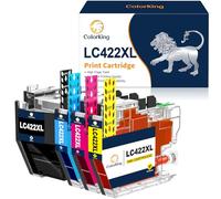 ColorKing LC422XL Compatible avec Les Cartouches Brother LC422 LC422XL LC-422VAL Convient aux Imprimantes Brother MFC-J5740DW Brother MFC-J5340DW Brother MFC-J6940DW Brother MFC-J6540DW Pack de 4