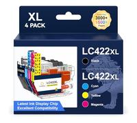 ColorKing LC422XL Compatible avec Les Cartouches Brother LC422 LC422XL LC-422VAL Convient aux imprimantes Brother MFC-J5740DW MFC-J5340DW MFC-J6940DW MFC-J6540DW Pack de 4