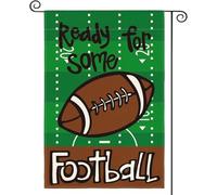 Colorlife Ready Some Football Drapeau de jardin double face The Big Game Sunday Yard Drapeau extérieur
