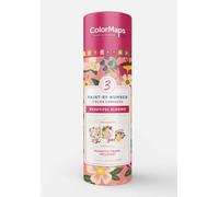 Schiffer – Kit de peinture ColorMaps Beautiful Blooms : 3 toiles, 12 pots acrylique, livret