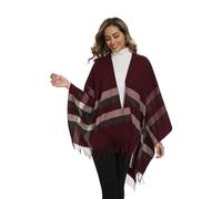 Colornial Écharpe Élégante pour Femme Ouverture Frontale Poncho Doux, Convient pour Le Printemps, l'Automne et l'hiver