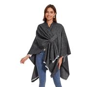 Colornial Écharpe Élégante pour Femme Ouverture Frontale Poncho Doux, Convient pour Le Printemps, l'Automne et l'hiver