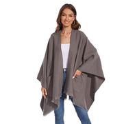 Colornival Poncho Élégant Femme Hiver - Châle Chaud Réversible Cape Écharpe - Automne Cadeau de Noël