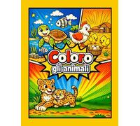 Coloro gli animali: Libro da colorare per bambini