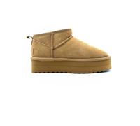 Colors of California, Femme, Chaussures, Brun, Taille: 38 EU Chaussures Plates en Cuir Marron Automne Hiver