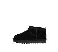 Colors of California HC.YW078 Nubuck Noir avec Compensé Bas en Polaire pour Femme, Noir, 8 UK