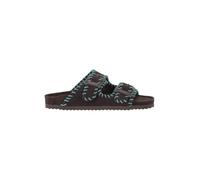Colors of California Sandales en daim avec coutures TAN 36, Moka, 37 EU
