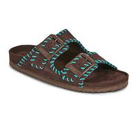 Mules et sabots Colors of California Suede sandal with stitchings pour Femme 36 Marron