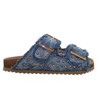Colors of California TWO BUCKLE DENIM SANDAL, Den, 37 EU