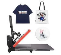 ColorSub 38x38cm presse à Imprimer de base rétractable, machine presse à chaud textile de sublimation transfert presse thermique pour t-shirt, vêtements, 1600W