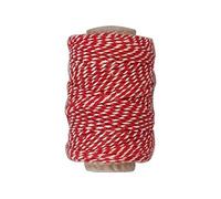 Colortime cordon rayé rouge 50 mètres