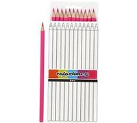 Colortime crayons 3 mm recharge 17 cm rose 12 pièces Rose G