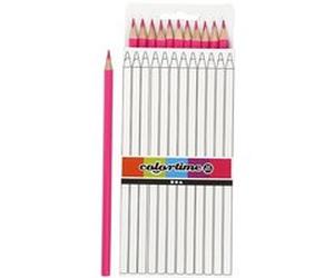 Colortime crayons 3 mm recharge 17 cm rose 12 pièces Rose G