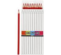 Colortime crayons 3 mm recharge 17 cm rouge 12 pièces Rouge G
