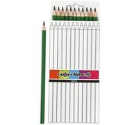 Colortime crayons 3 mm recharge 17 cm vert foncé 12 pièces Vert foncé G