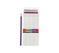 Colortime crayons de couleur 3 mm recharge 17 cm violet 12 pcs